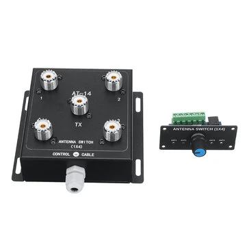 AT-14 4-Way Coax Remote Antenna Switch Convenient Switching 1.8MHz-60MHz 500W PEP