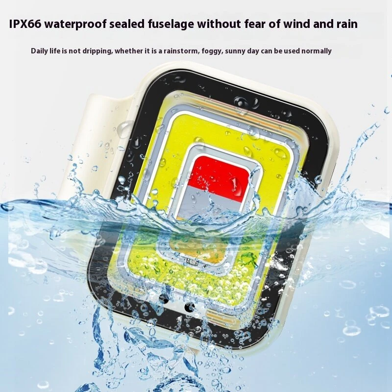 Portable Clip-on Mini Headlamp 8 Light Modes Small Night Light IP66 Waterproof Rating for Outdoor Sport Camping Hiking 86 COB LEDs