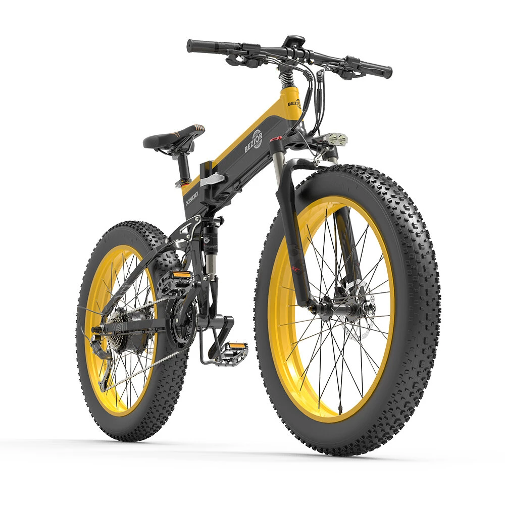 [EU DIRECT] Bezior X1500 Electric Bike 12.8Ah 48V 1500W Electric Bike 26inch 100km Mileage Range Max Load 200kg