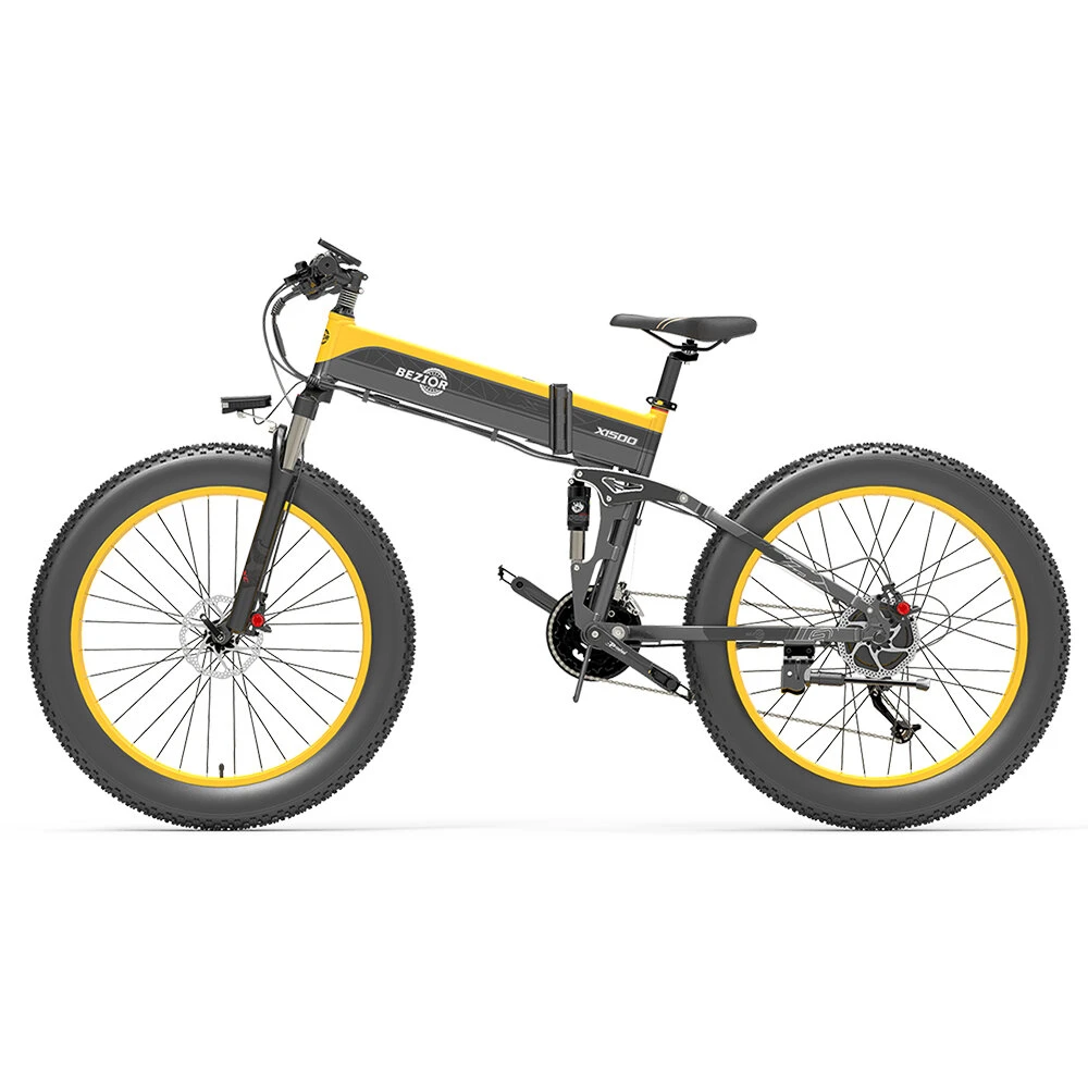 [EU DIRECT] Bezior X1500 Electric Bike 12.8Ah 48V 1500W Electric Bike 26inch 100km Mileage Range Max Load 200kg