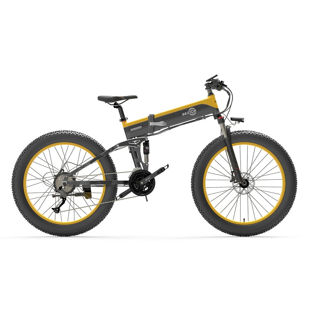 [EU DIRECT] Bezior X1500 Electric Bike 12.8Ah 48V 1500W Electric Bike 26inch 100km Mileage Range Max Load 200kg
