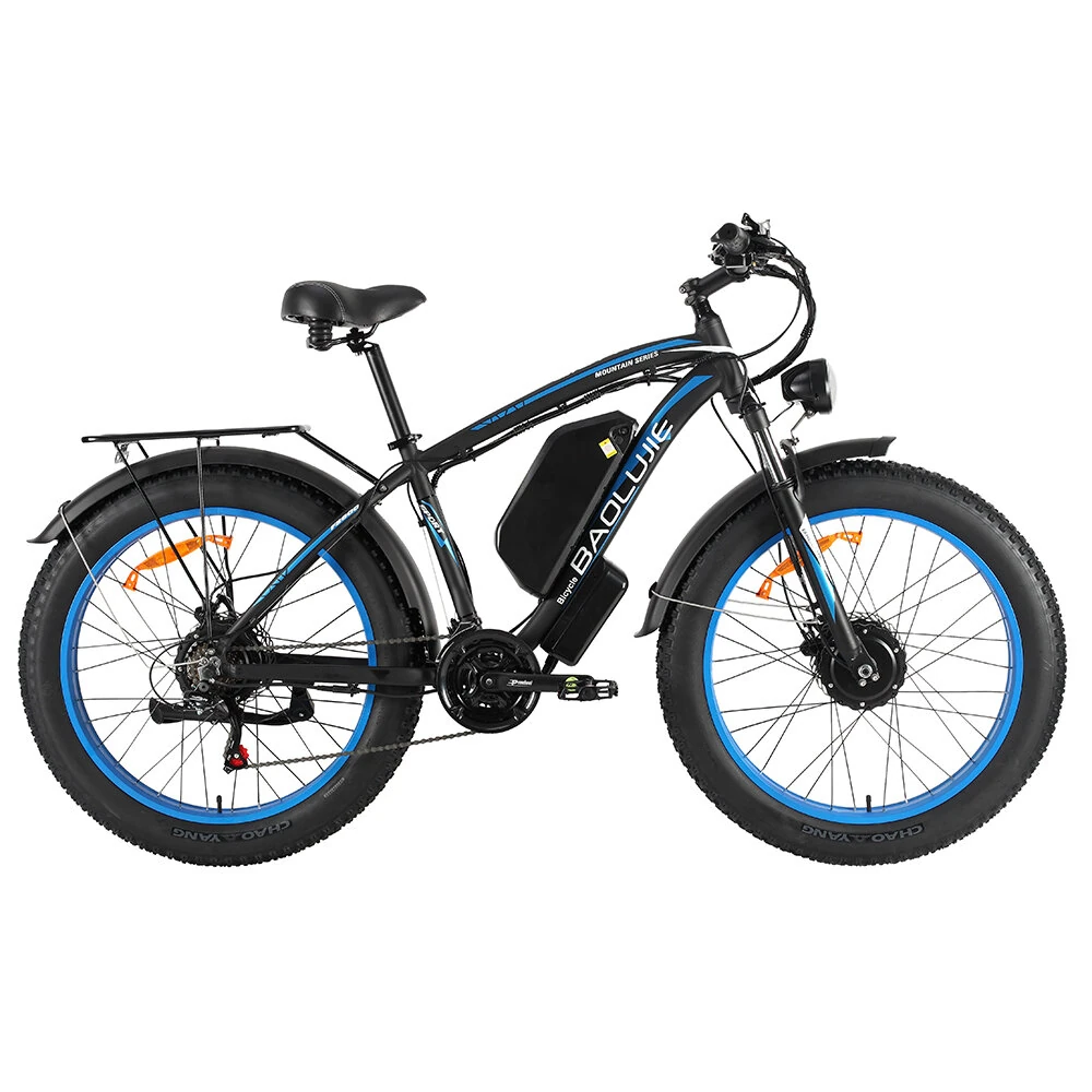 [EU DIRECT] BAOLUJIE DP2602-1 Electric Bike 48V 20Ah Battery 1000W*2 Dual Motor 26inches Tires 50-65KM Max Mileage 150KG Max Load Electric Bicycle