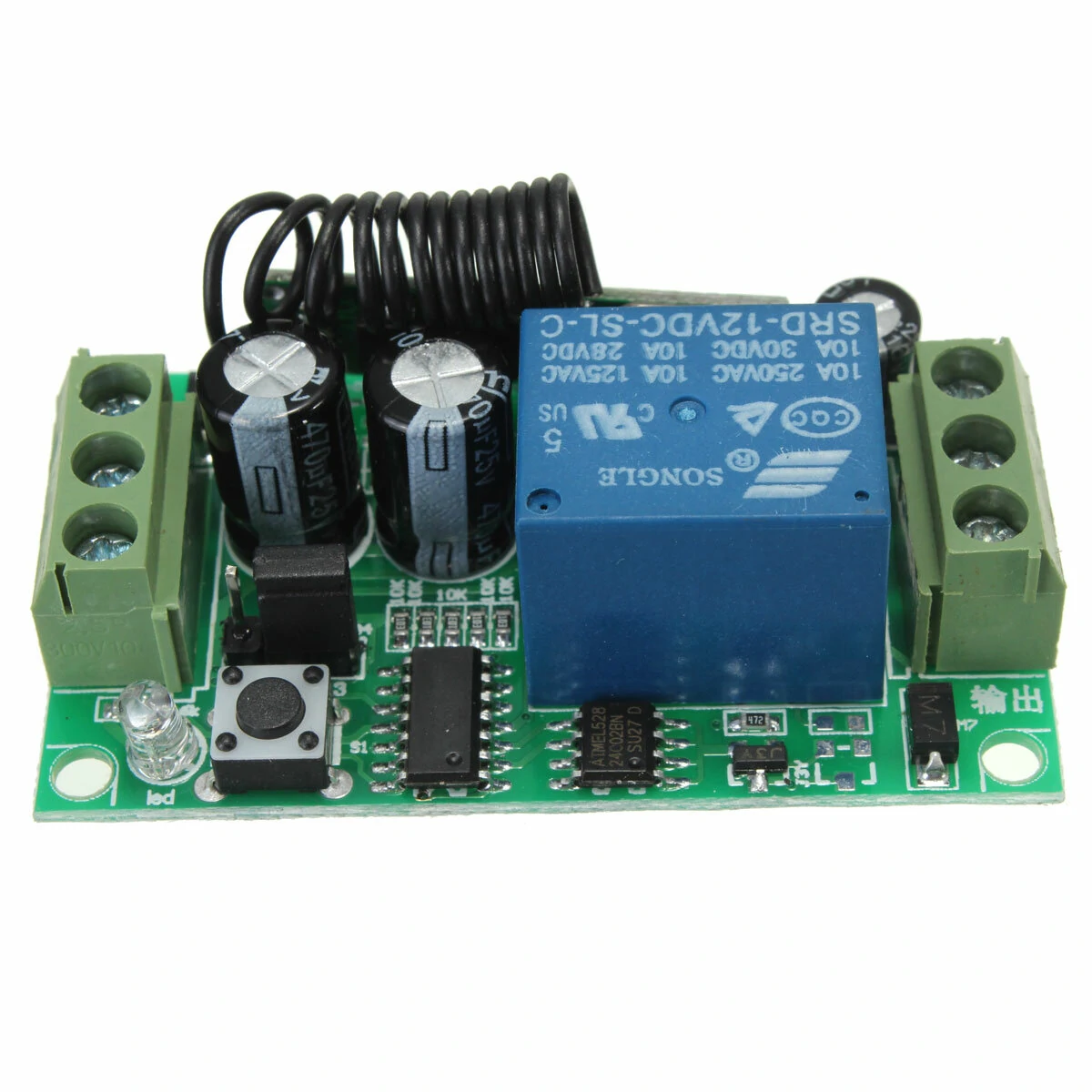 Geekcreit® 433MHz DC 12V 10A Relay 1CH Channel Wireless RF Remote Control Switch Transmitter With Receiver