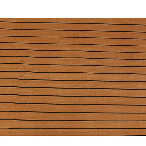 ELuto 240cm x 90cm x 5mm EVA Foam Teak Decking Sheet Boat Yacht Floor Mat Self-Adhesive Marine Flooring Faux Carpet Sticker Non-slip