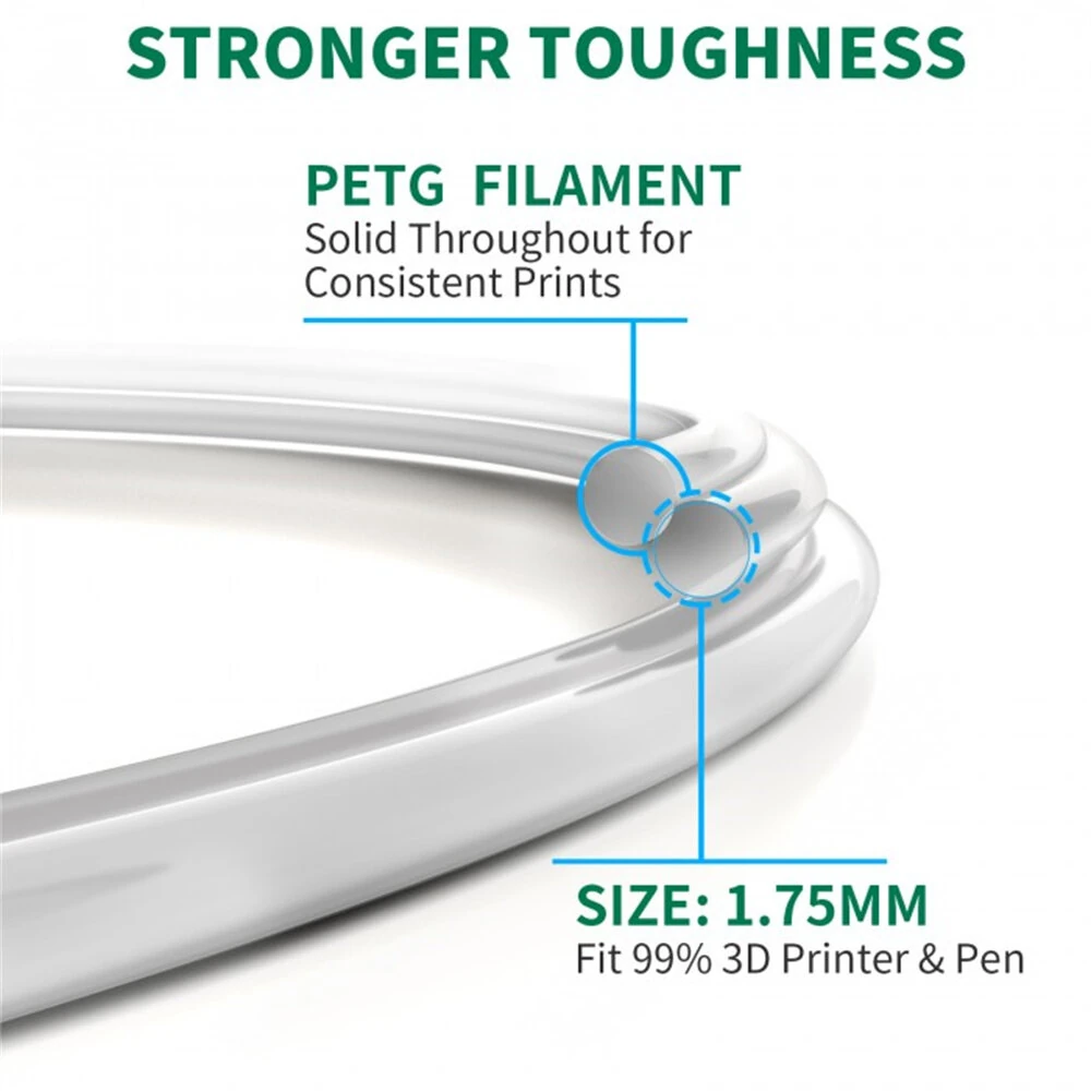 [EU Direct]Geeetech PETG 3D Printer Filament 1.75mm 10kg High Accuracy Clog-Free Bubble-Free Vacuum Sealed Compatible with FDM Printers