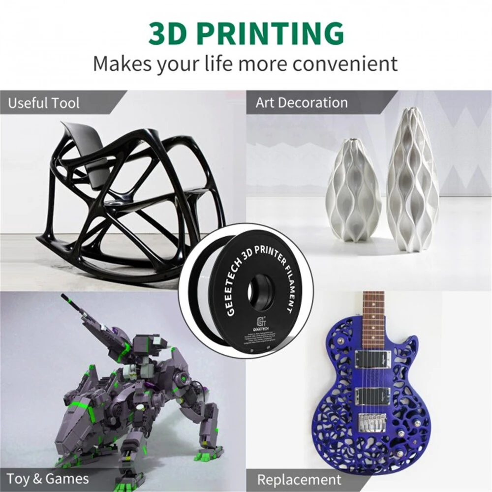 [EU Direct]Geeetech PETG 3D Printer Filament 1.75mm 10kg High Accuracy Clog-Free Bubble-Free Vacuum Sealed Compatible with FDM Printers