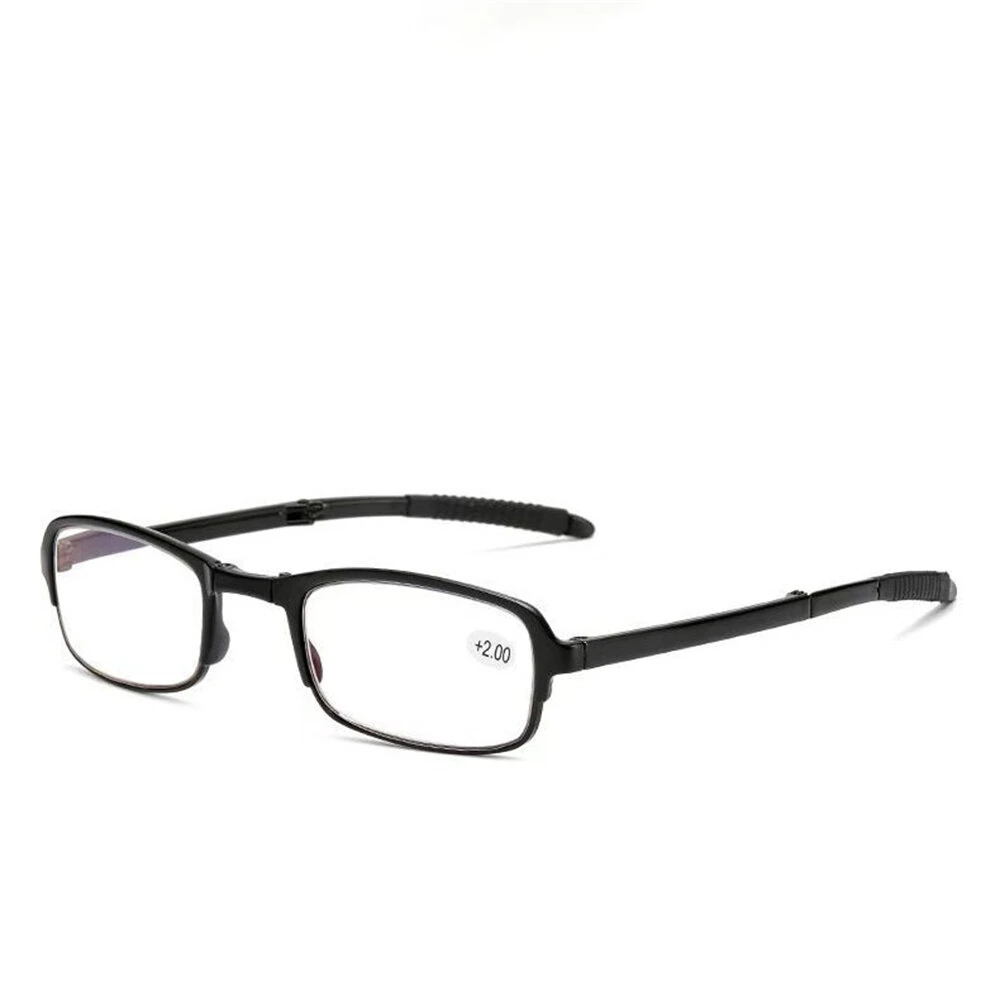 TR90 Folding Reading Glasses with Zipper Case Unisex Portable Lightweight Presbyopic Eyeglasses Readers Eyewear +1.5 ~ 3.5
