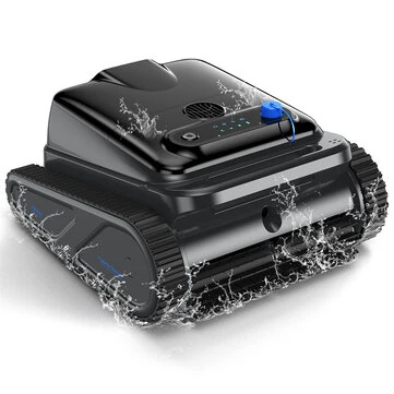 [EU Direct] INSE Y50S Robotic Pool Cleaner, Upgraded Motor, Powerful Wall-Climbing with Scrubber Brushes, Smart Path Navigation, Cordless Pool Vacuum for Inground Pools up to 2000 Sq.ft