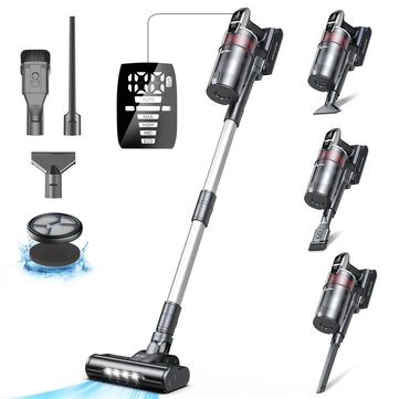 [EU Direct] INSE UMLO V16 Cordless Vacuum Cleaner, 500W 33Kpa Vacuum Cleaners for Home, Stick Vacuum with 60 Mins Runtime, Auto Mode, LED Display Rechargeable Vacuum for Carpet Hard Floor Pet