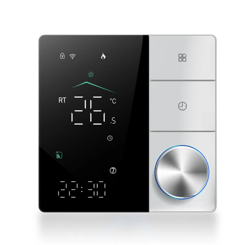 Wireless Matter Smart Thermostat Temperature Controller Wall-mounted 5A/16A Water Gas Boiler Heating Voice Control with Alexa Google Assistant