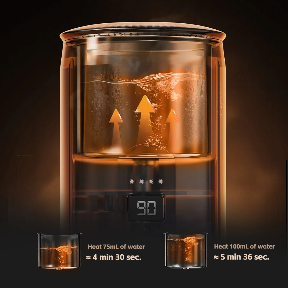 [EU Direct] HiBREW H4C Portable Espresso Coffee Machine 20 Bar Pressure Detachable 7500mAh Battery Coffee Powde NS & DG Capsules Compatible Outdoor Coffee Maker