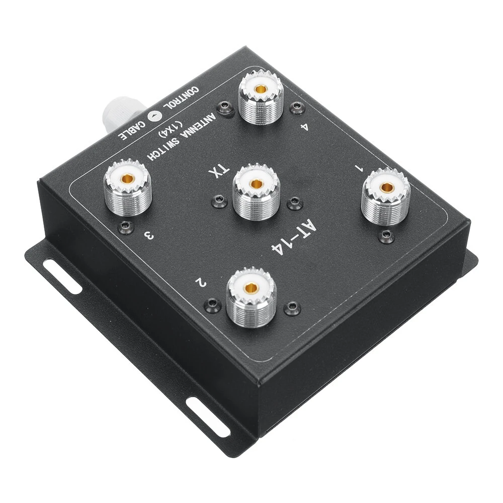 AT-14 4-Way Coax Remote Antenna Switch Convenient Switching 1.8MHz-60MHz 500W PEP