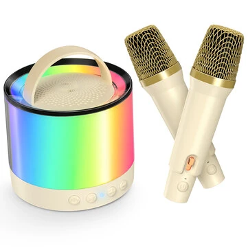 BlitzMax Karaoke Speaker Mini Karaoke Machine for Kids with 2 Wireless Mic bluetooth Karaoke Singing Speaker Birthday Gifts Christmas Gifts
