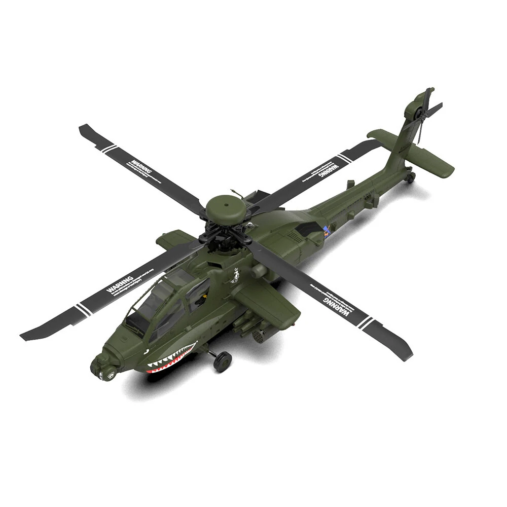 Eachine E250 AH-64 Apache 2.4G 6CH 3D 6-Axis Gyro Dual Brushless Motor 1:32 Scale Flybarless RC Helicopter Compatible With Futaba S-FHSS Protocol