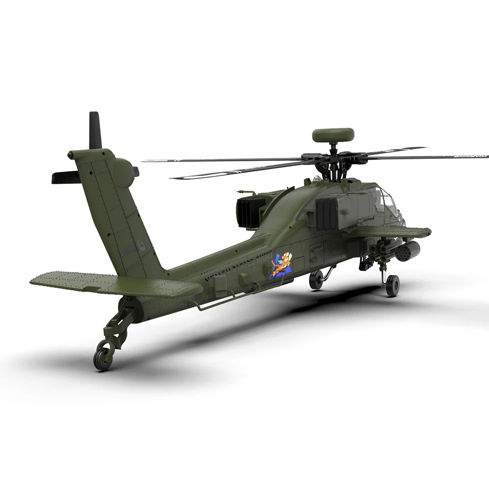 Eachine E250 AH-64 Apache 2.4G 6CH 3D 6-Axis Gyro Dual Brushless Motor 1:32 Scale Flybarless RC Helicopter Compatible With Futaba S-FHSS Protocol
