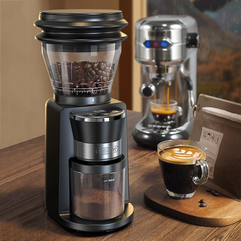 [EU Direct] HiBREW G3 Automatic Burr Mill Coffee Grinder with 34 Gears for Espresso Turkish Coffee Pour Over Visual Bean Storage