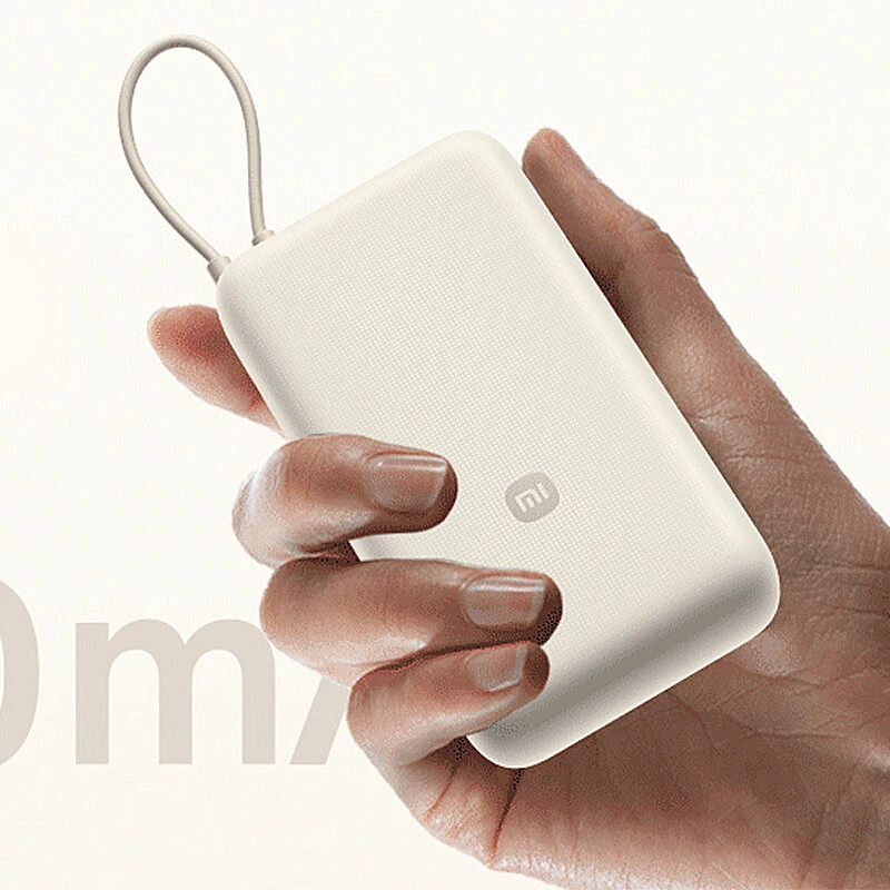 Xiaomi 33W 74Wh 20000mAh Built-in Type-C Cable Power Bank External Battery Power Supply with 2 Inputs & 3 Outputs Fast Charging for iPhone 15 14 13 for Huawei Pura 70 Ultra for Xiaomi Civi 4 pro