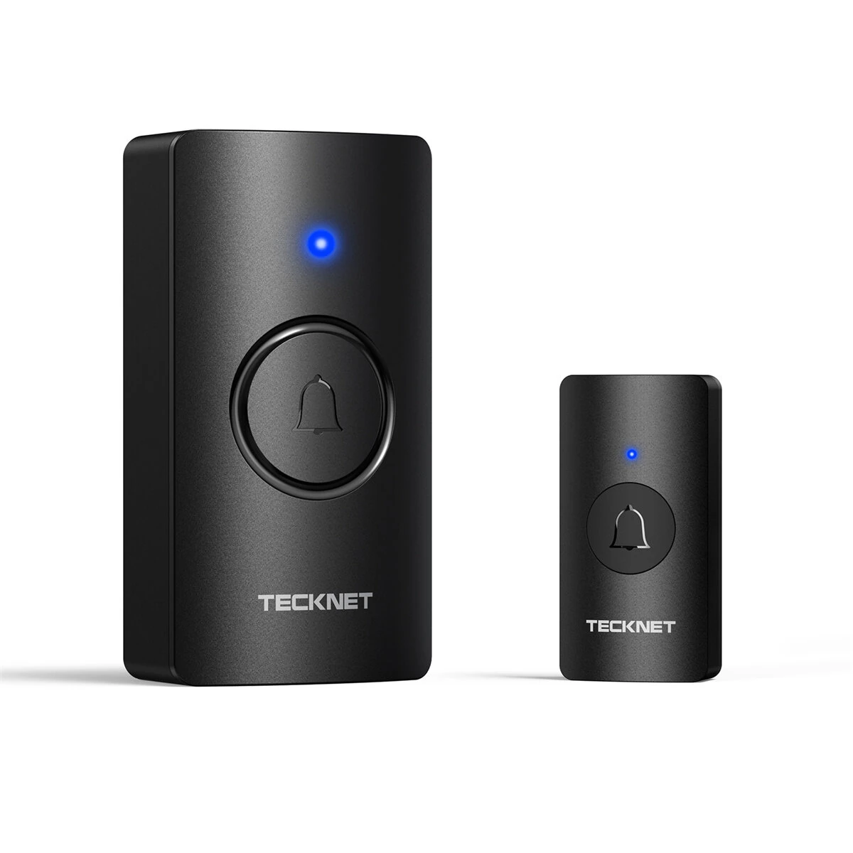 [EU Direct] TECKNET HWD01990 Wireless Doorbell System 1300FT Range IP44 Waterproof 110dB 60 Chimes 5 Volume Levels LED Alert Long Battery Life Easy Install Doorbell
