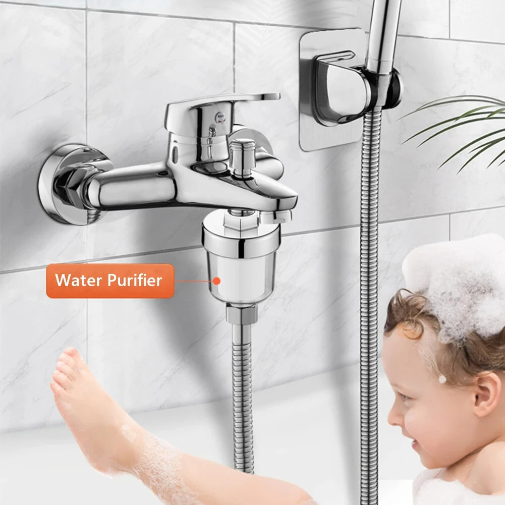 Universal Shower Filter for Faucet Shower Head Water Outlet Cleaner Kits Universal Faucet Filter Kitchen Bathroom Shower Household Filter PP Cotton Filter