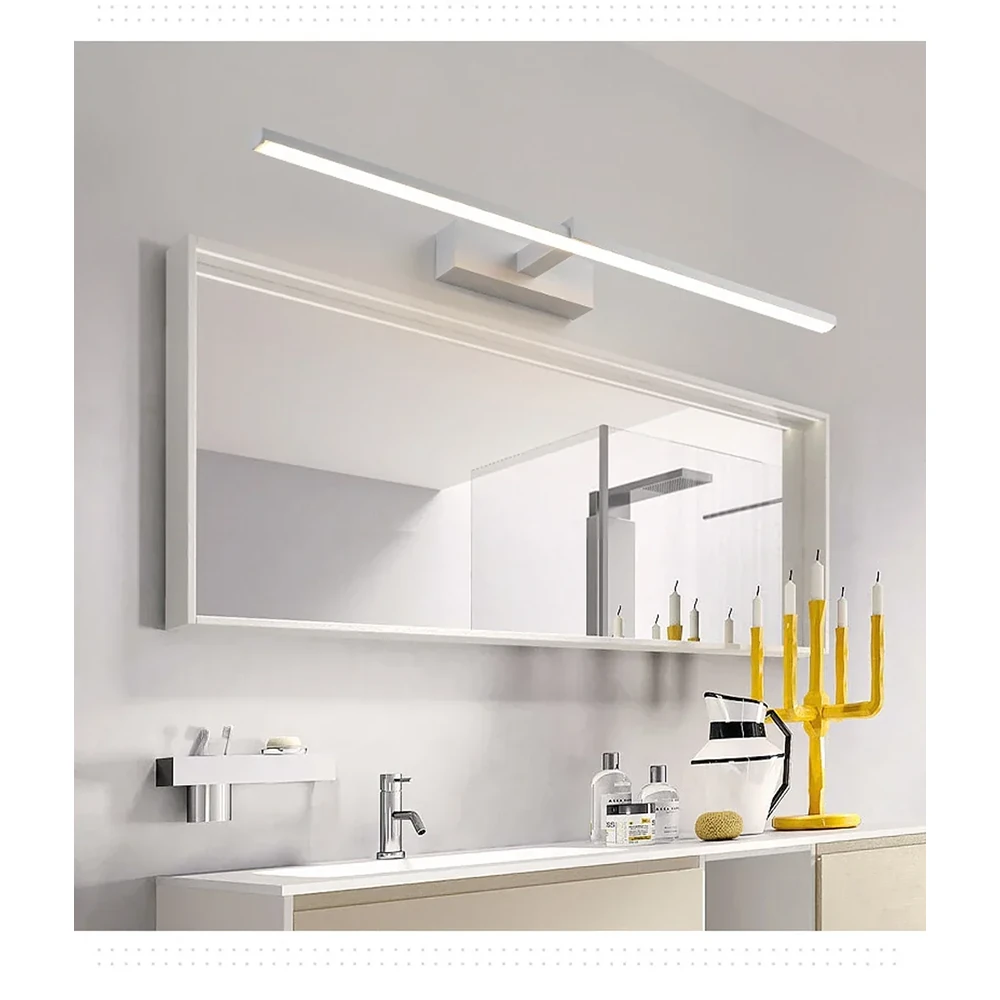 40/60cm LED Wall Lamp Bathroom Mirror Light Cool White Light Indoor Makeup Mirror Lighting Fixture