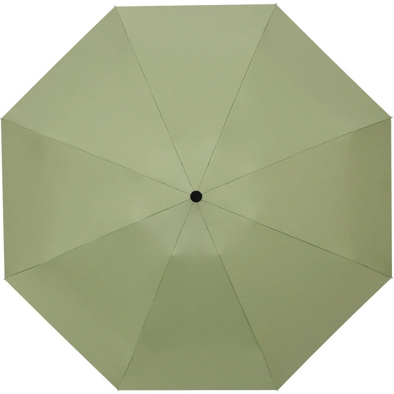 Automatic 8-Rib Sun Protection Umbrella Fully Automatic Pocket Umbrella Cute Mini Black Coated Five Fold Sun Umbrella Mini Portable Pocket Umbrella