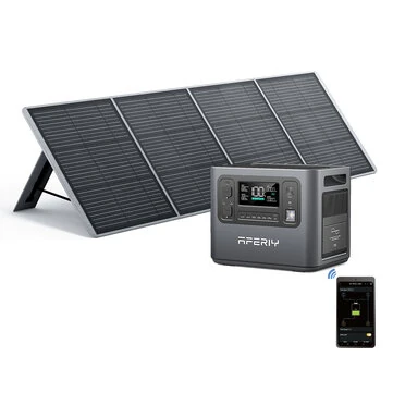 [EU Direct] Aferiy P210 2400W 2048Wh Portable Power Station Support APP +1* S200A1 200W Solar Panel, LiFePO4 Battery Deep Cycles UPS Pure Sine Wave Camping RV Home Emergency Portable Solar Ge
