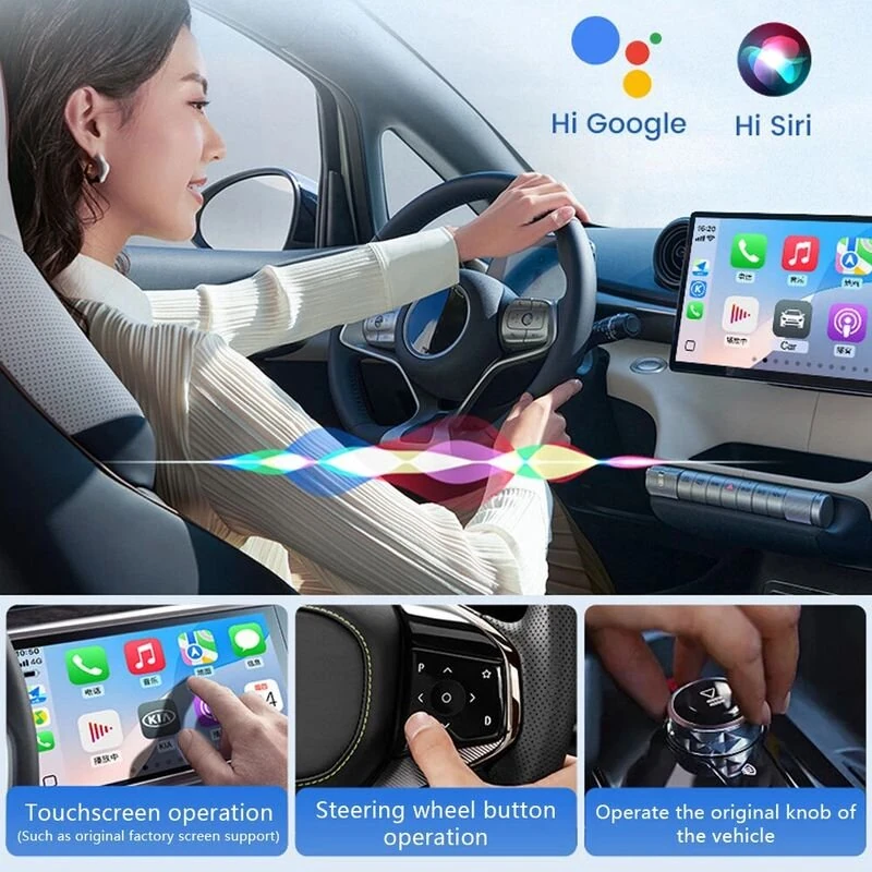 CarlinKit Mini Ultra Wireless USB Adapter for Car CarPlay Android Auto Stability and Convenience Plug and Play