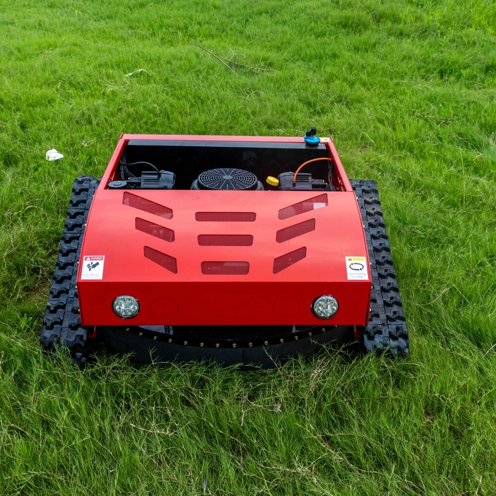 HT800A Remote Control Lawn Mower 800mm Cutting Width Adjustable Height High Efficiency 2-4.2 Acres Per Hour 45-Degree Slope Capability 680m Range Powerful Motor