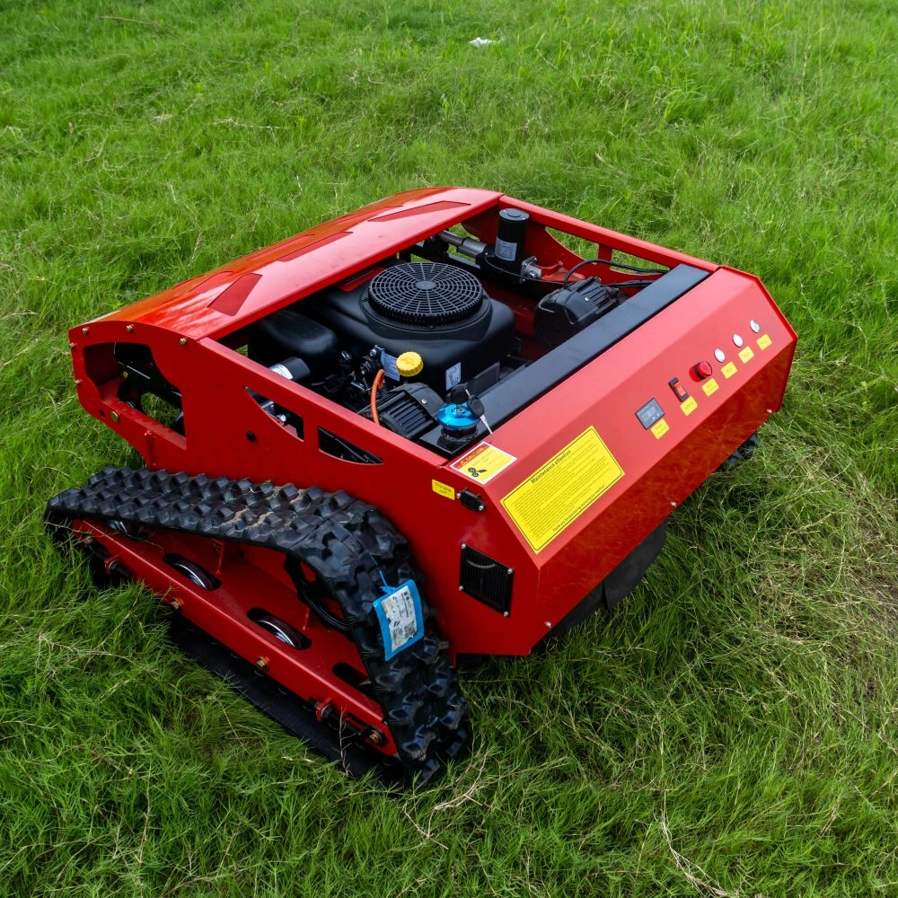 HT800A Remote Control Lawn Mower 800mm Cutting Width Adjustable Height High Efficiency 2-4.2 Acres Per Hour 45-Degree Slope Capability 680m Range Powerful Motor