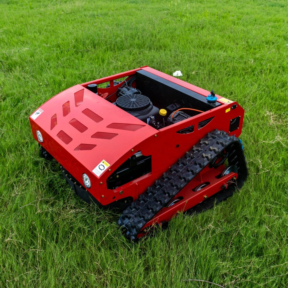 HT800A Remote Control Lawn Mower 800mm Cutting Width Adjustable Height High Efficiency 2-4.2 Acres Per Hour 45-Degree Slope Capability 680m Range Powerful Motor