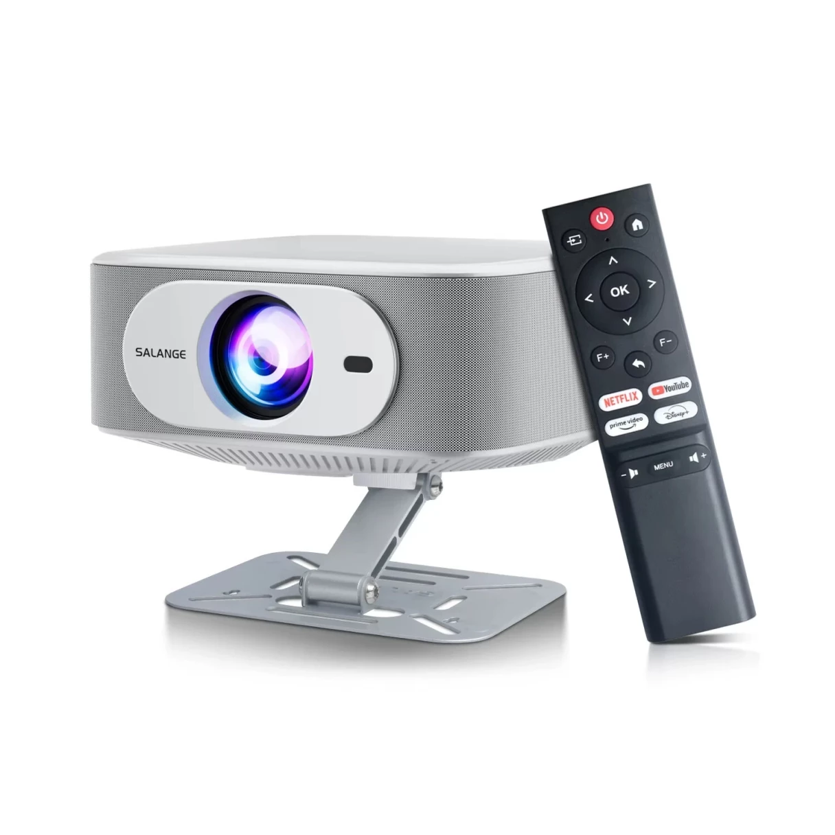 Salange P92MAX Smart Projector Android 13 Netflix Officially Licensed 12000 Lumens 1080P Native Auto Focus Keystone WiFi 6 Bluetooth 5.2 4K Supported Smart Home Cinema