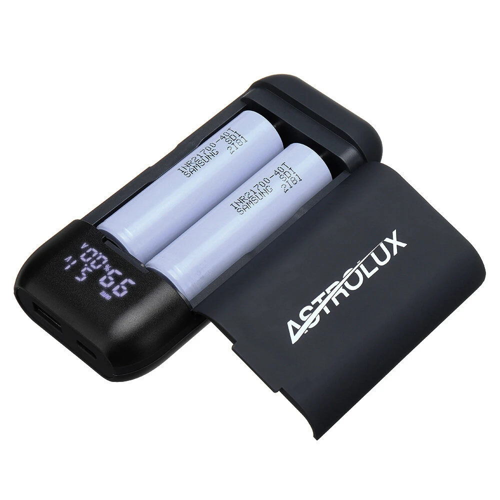 Astrolux® PD2 Type-C 18W QC3.0 PD3.0 Quick Charge USB Battery Charger Flashlight RC Phone Power Bank Intelligent Battery Case Box For Li-ion 21700/20700/18650