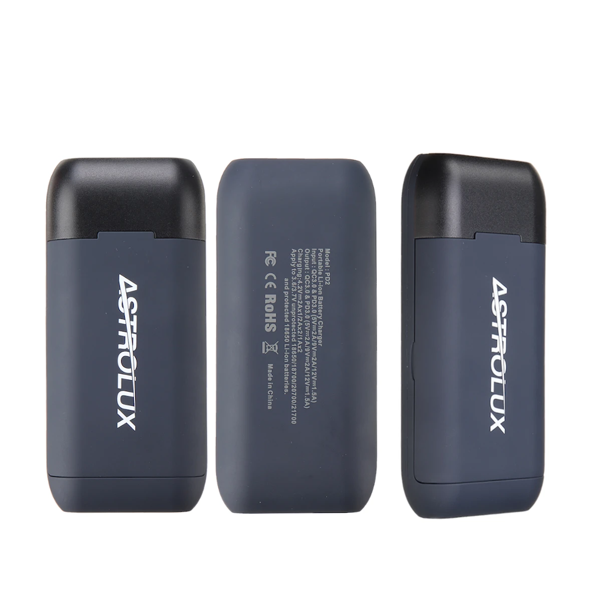 Astrolux® PD2 Type-C 18W QC3.0 PD3.0 Quick Charge USB Battery Charger Flashlight RC Phone Power Bank Intelligent Battery Case Box For Li-ion 21700/20700/18650
