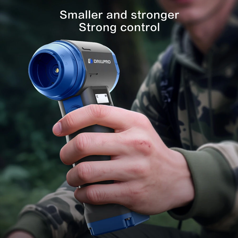 Drillpro G1 Cordless 550g Wind Pressure Turbo Fan 10,000mAh Battery  9 Speed Settings 90,000RPM Brushless Motor Powerful Handheld Air Blower Multi Nozzle