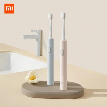 Xiaomi Mijia T200/T200C Sonic Electric Toothbrush IPX7 Waterproof 31000 Vibrations per Minute with Dual Cleaning Modes Long Battery Life and Portable Features for Smart Oral Hygiene with Type