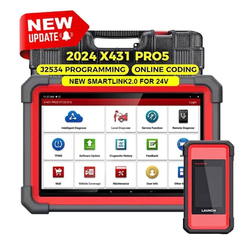 Launch X431Pro 5 Car Diagnostic Tool Full System Auto OBD2 Scanner J2534 Programming Auto OBD2 Scanner Diagnosis Automotive Tool