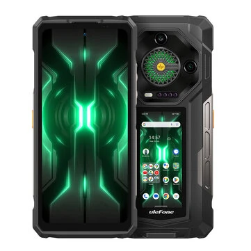 Ulefone Armor 33 Pro 5G AI 25500mAh Dual Display 118dB Loudspeaker 32GB 512GB 50MP Triple Camera 64MP Night Vision Dimensity 7300X 6.95 inch 120Hz 66W Fast Charge WiFi 6E NFC IP68 IP69K Water