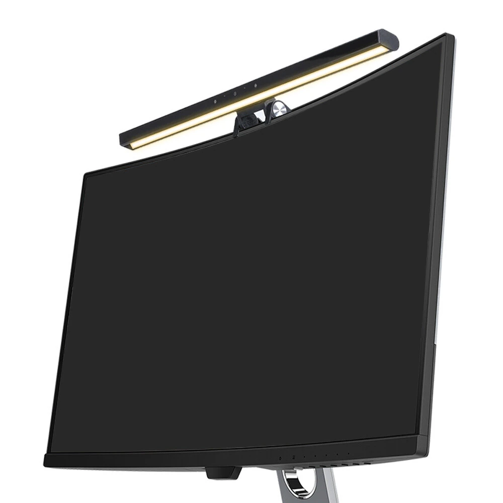 BlitzWolf® BW-CML6 RGB Gaming Monitor Light Bar with Wireless Remote Control, Dynamic Pickup, Stepless Dimming/Color Temperature, Dual Light Source, Asymmetric Optical Design Eye Protection Anti-Glare for Home Office PC Computer