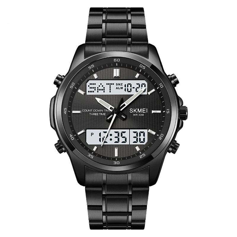 SKMEI Men's Sports Digital Watches Double Display Chronograph Watch Waterproof Luminous Alarm Electronic Watch