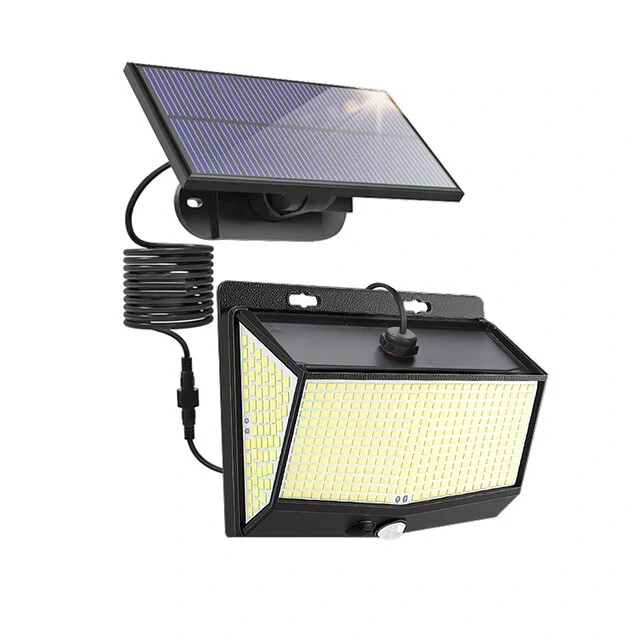 Elfeland 468 LED Super Bright Outdoor Solar Lamp Waterproof 3 Modes Motion Sensor Human Induction Solar Garden Light Yard Garage Lights