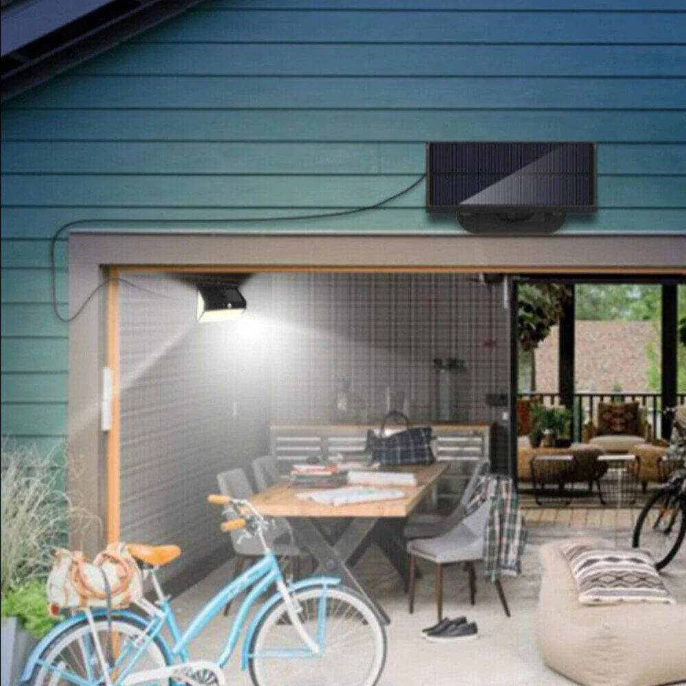 Elfeland 468 LED Super Bright Outdoor Solar Lamp Waterproof 3 Modes Motion Sensor Human Induction Solar Garden Light Yard Garage Lights