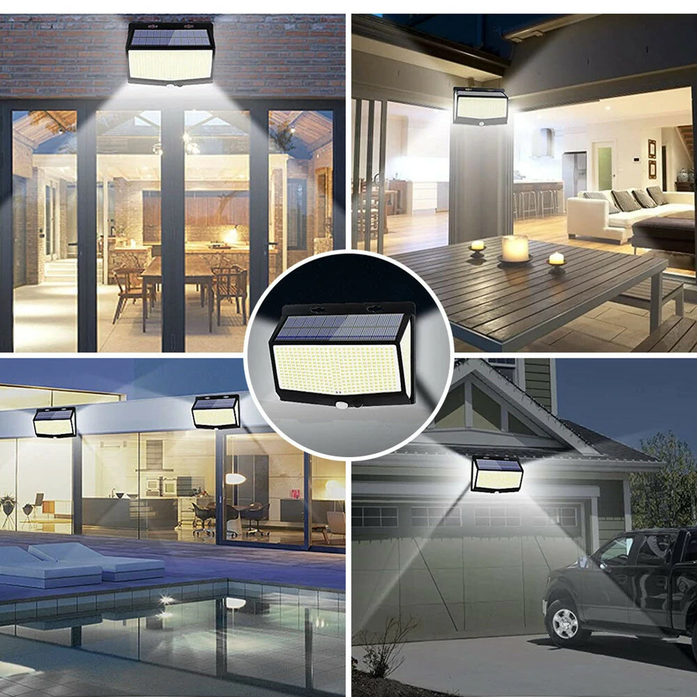 Elfeland 468 LED Super Bright Outdoor Solar Lamp Waterproof 3 Modes Motion Sensor Human Induction Solar Garden Light Yard Garage Lights