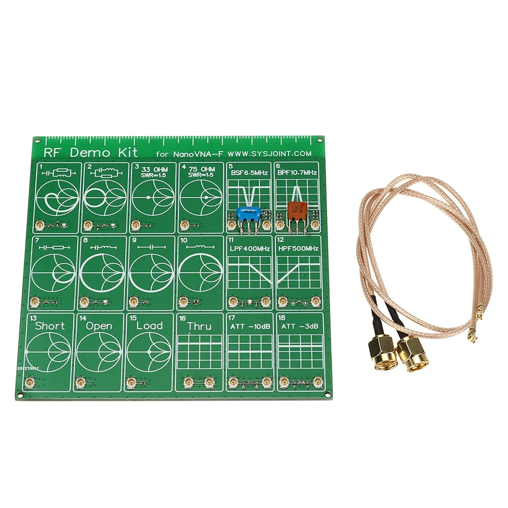 Professional RF Demo Kit NanoVNA RF Tester Board Filter Attenuator for NanoVNA-F Vector Network Analyzer