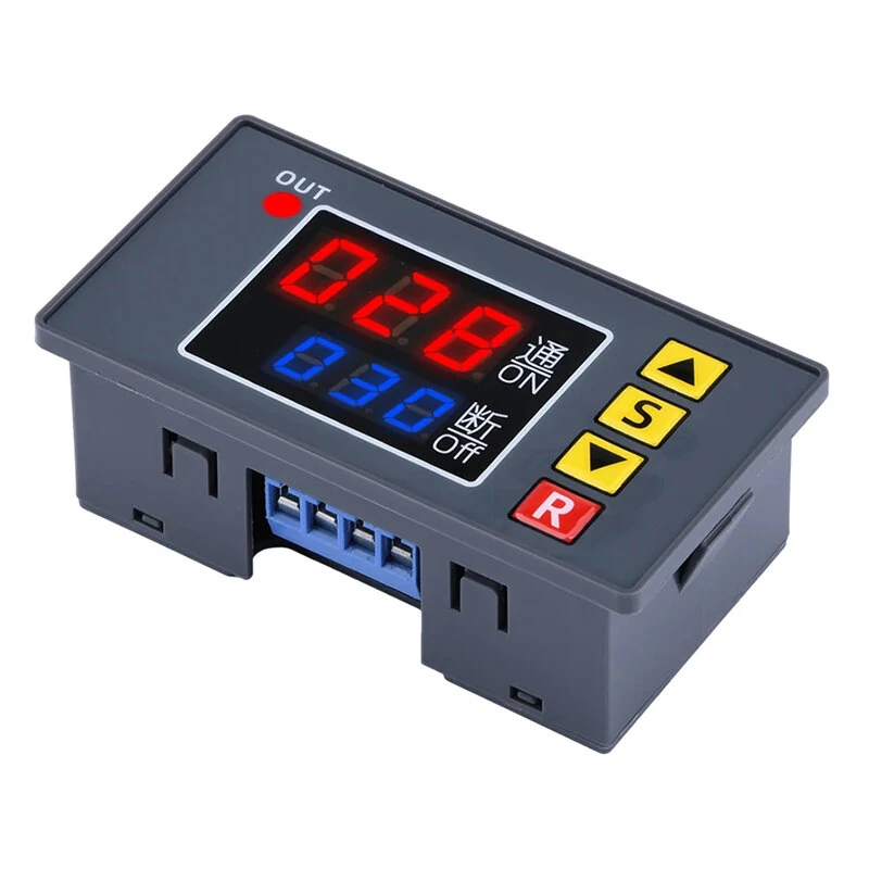 T3231 110V-220V 12V/24V Digital Time Delay Relay LED Cycle Timer Control Switch Adjustable Timing Relay Time Delay Switch