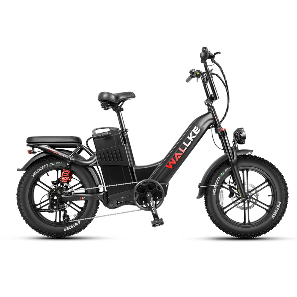 [EU Direct] WALLKE H7 AWD Electric Bike 48V 60AH SamsungBattery Cell 1000W*2 Dual Motors 20inch Tires 320KM Max Mileage 180KG Max Load  Electric Bicycle