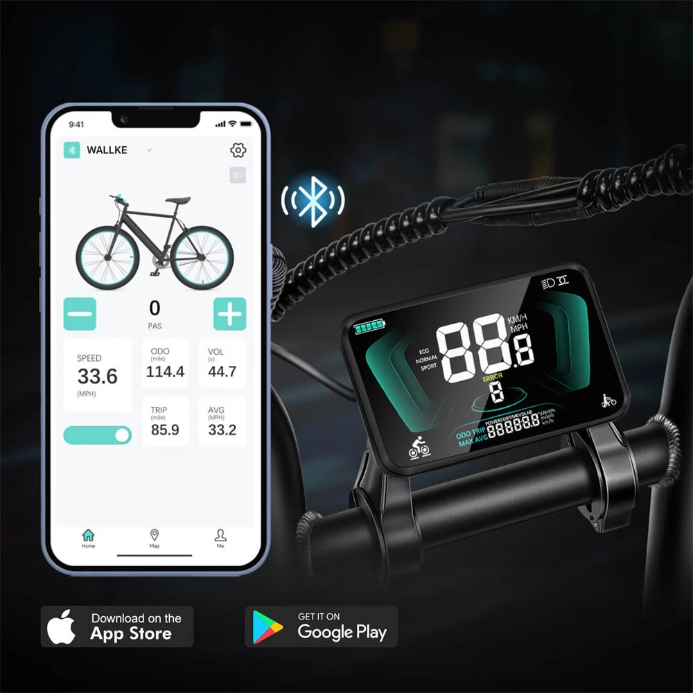 [EU Direct] WALLKE H7 AWD Electric Bike 48V 60AH SamsungBattery Cell 1000W*2 Dual Motors 20inch Tires 320KM Max Mileage 180KG Max Load  Electric Bicycle