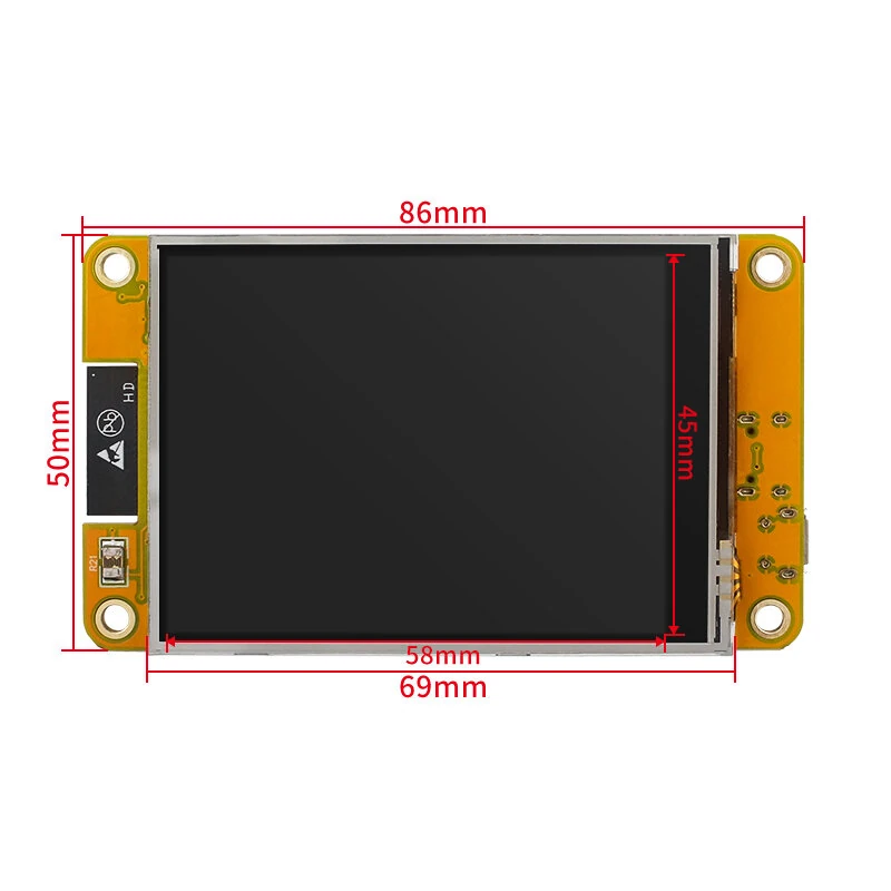 ESP32 MCU 2.8 Inch Smart Display for Arduino LVGL WIFI bluetooth Touch WROOM 240*320 Screen LCD TFT Module with Free Tutorials