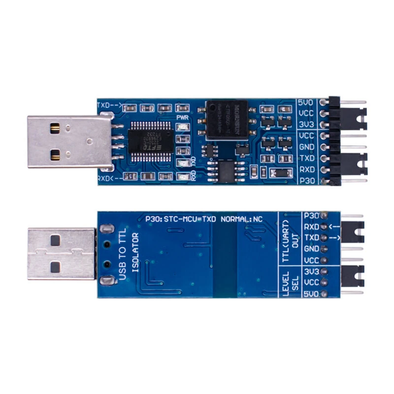 USB To TTL Module FT232/CP2102/CH340 USB To UART Serial Port Module with Signal Isolation