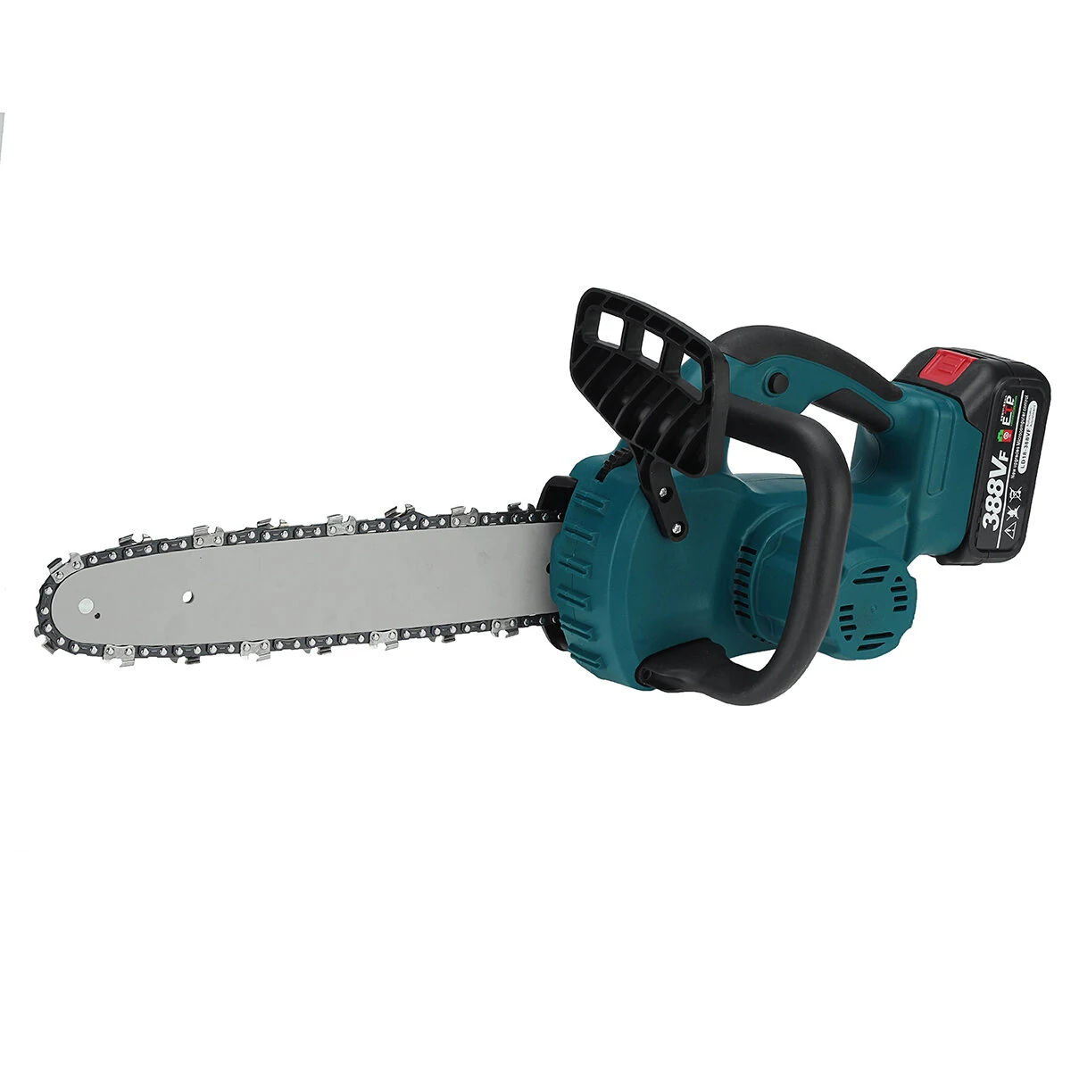VIOLEWORKS 5000W 10 Inch Portable Electric Chain Saw Pruning Chain Saw Rechargeable Woodworking Power Tools Wood Cutter W/ 1/2 Battery EU Plug