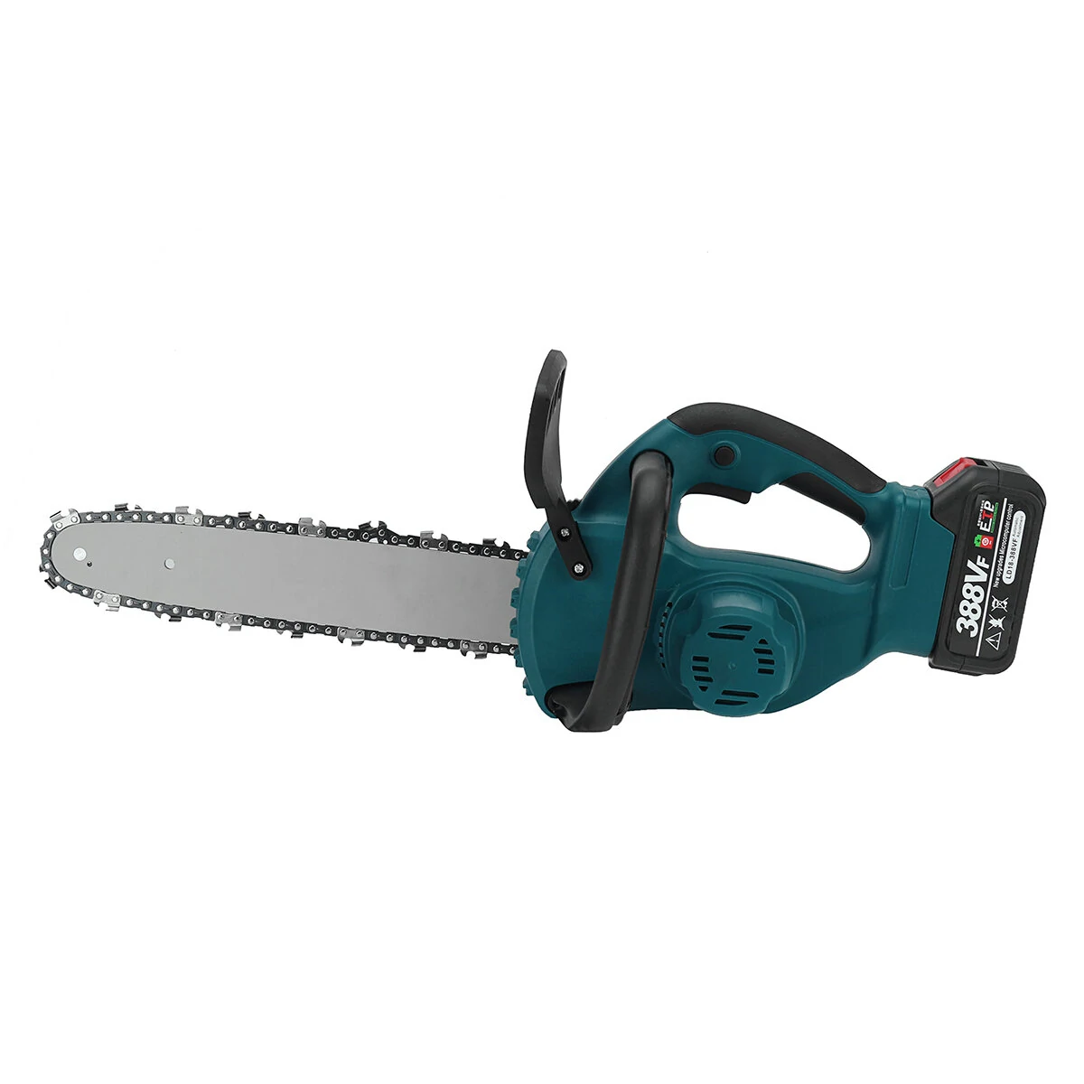 VIOLEWORKS 5000W 10 Inch Portable Electric Chain Saw Pruning Chain Saw Rechargeable Woodworking Power Tools Wood Cutter W/ 1/2 Battery EU Plug